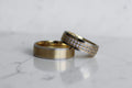 Treasure Karikagyűrű Pár - 14K Sárga / Fehér Arany - 54 db 0.006 ct Gyémánt