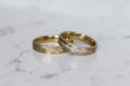 Imperial Karikagyűrű Pár - 14K Sárga Arany - 46 db 0.006 ct Gyémánt
