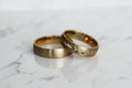 Florance Karikagyűrű Pár - 14K Sárga Arany - 20 db 0.006 ct Gyémánt