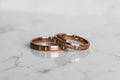 Romance Karikagyűrű Pár - 14K Rozé Arany - 15 db 0.006 ct Gyémánt
