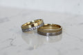 Kingdom Karikagyűrű Pár - 14K Sárga / Fehér Arany - 32 db 0.006 ct Gyémánt
