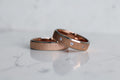 Promise Karikagyűrű Pár - Rozé / Fehér Arany - 3 db 0.012 ct Gyémánt