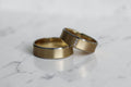 Bond Karikagyűrű Pár - 14K Sárga / Fehér Arany - 3 db 0.006 ct Gyémánt